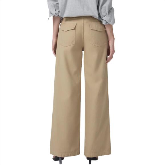NEW CITIZENS OF HUMANITY paloma utility trouser in khaki - Picture 4 of 4